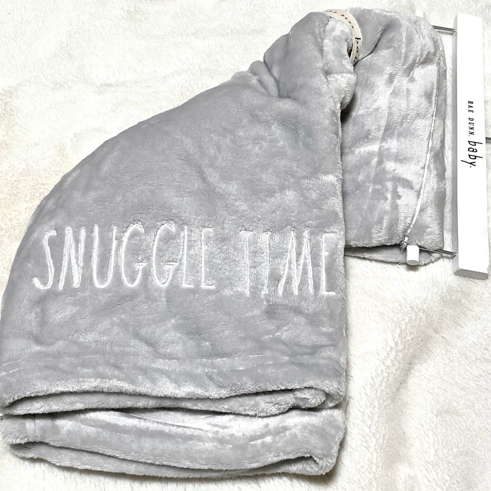 🆕Rae Dunn Plush SNUGGLE TIME Baby Blanket - Picture 3 of 6